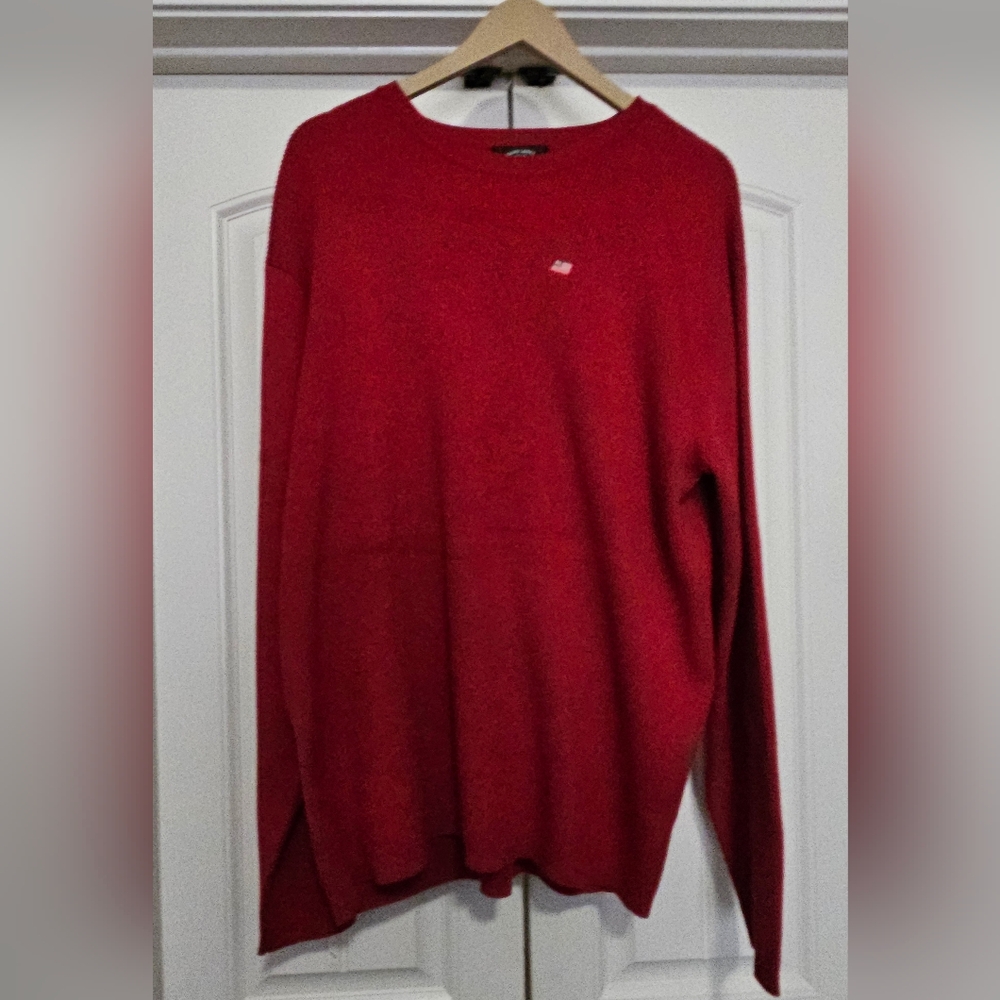 Vintage 1990s Ralph Lauren Polo Jeans Co Knit Sweater Red Men's XL